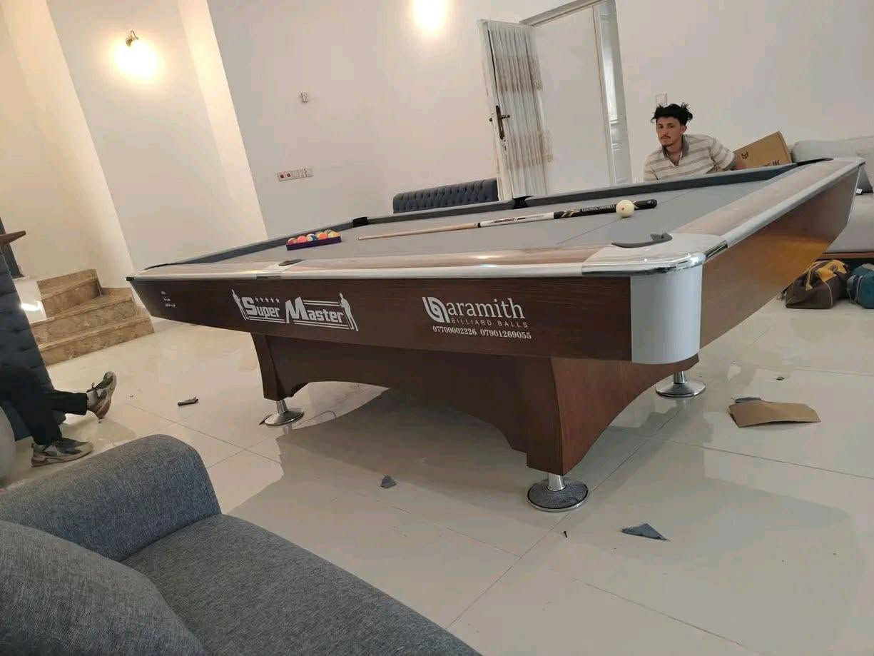 متوفر احدث طاولات البليارد
الجديد والمستخدم 

-متوفر توصيل  ونصب لكل محافظات العراق

-متوفر كادر صيانه ونصب وتبديل قماش 

-متوفر شراء جميع انواع الطاولات والمرواس الاصلي فقط

للاستفسار 

  واتساب***********

بغداد حافظ القاضي
