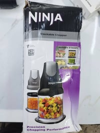 NINJA قطّاعة خضار 🔪 تقطيع وفرم بسهولة وسرعة 🥣 تحتوي على وعائين 📦 جديدة...