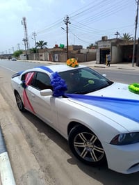 صباح الخير  جارجر مديل 13لون ابيض سياره بيه حادث بس واحد دخول كندي دخو...