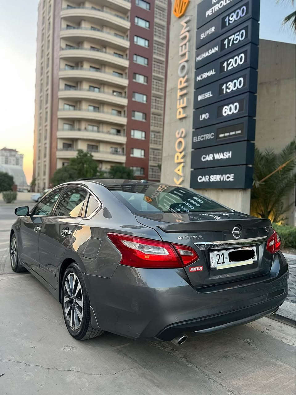 Nissan Altima 2017 
                              نیسان ئەڵتیما مواصەفات (SV) پڵەس

                                 تەنها دوو پارچەی بۆیاغە بێ ناوگرتن
                                                    گێڕ و مەکینە بە شەرت
                  سەنەوی و ژینگەو ڕێگاوبانی تازەیە تاوەکو ٢٠٢٩
                                                                  بەناوی خۆمە 
                                                             شوێن / سلێمانی
***********
*********** السليمانية, العراق
