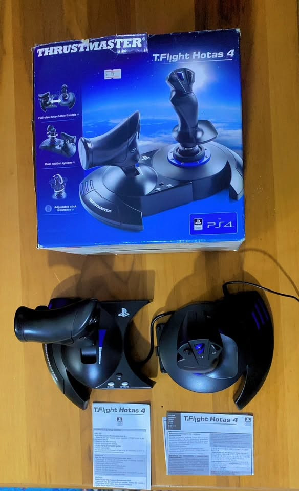 T-FLIGHT HOTAS 4 • عصا تحكم طيران • متوافق PS4/PS5/PC