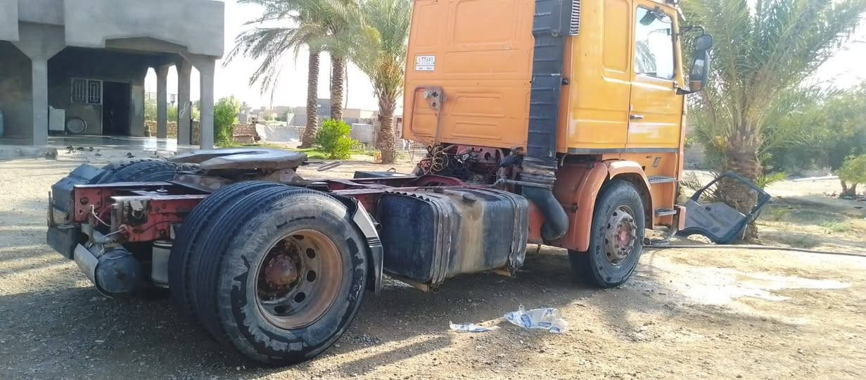 السلام عليكم راس تريله للبيع تايرات كله جدد محرك مقفول تبريد شغال السعر 110 وبي مجال العنوان الانبار القائم الاستفسار***********
