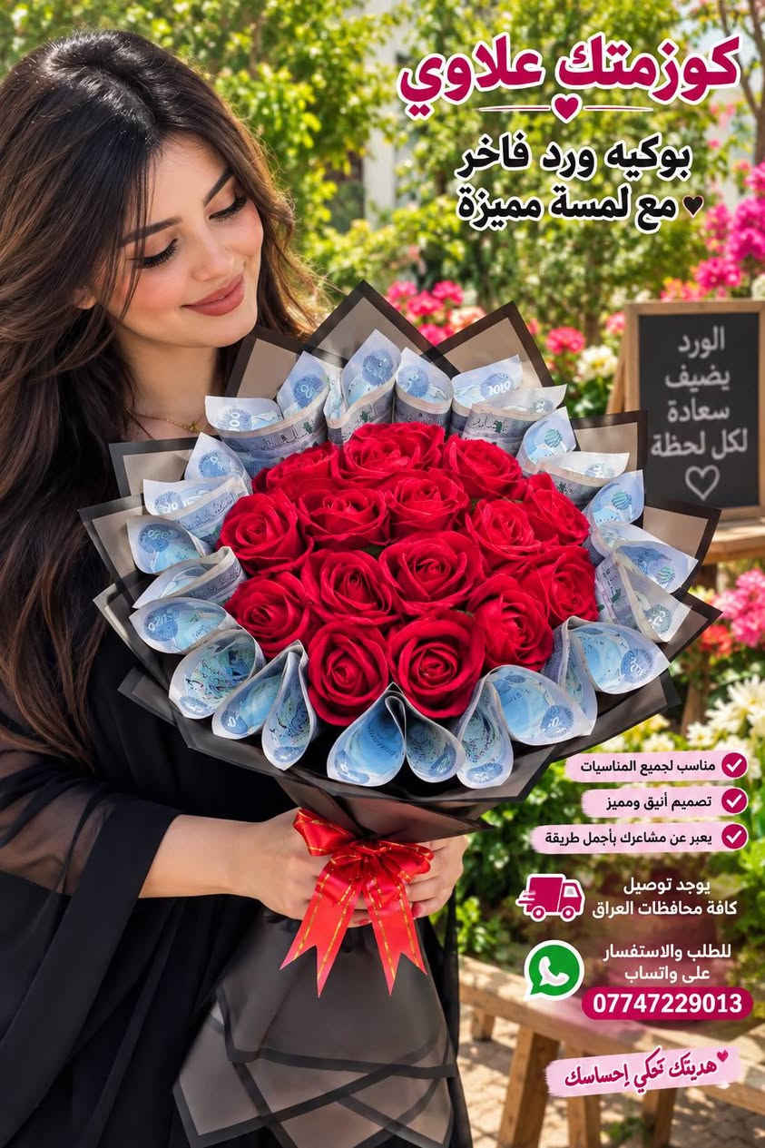 اي ستفسار على واتساب ***********

نص مكتوب في الصور:
- كوزمتك علاوي الخلطة المغربية لتفتيح وتنعيم البشرة فوائده تبيض وتفتيح البشرة يزيل التصبغات والبقع يوحد لون البشرة ينعم ويرطب البشرة يعطي نضارة وإشراق مناسب لجميع أنواع البشرة للاستفسار على واتساب *********** يوجد توصيل كافة محافظات العراق
- كوزمتك علاوي
- بوكيه ورد فاخر
- مع لمسة مميزة
- الورد يضيف سعادة لكل لحظة
- مناسب لجميع المناسبات
- تصميم أنيق ومميز
- يعبر عن مشاعرك بأجمل طريقة
- يوجد توصيل
- كافة محافظات العراق
- للطلب والاستفسار
- على واتساب
- ***********
- هديتك تحكي إحساسك
- كوزمتك علاوي جمالك سر ثقتك منتجات أصلية مضمونة أصلي 100% نوع المنتج كريم كولاجين بانك من كولامين سويسرا +شنهو فوائده ؟ يرطب البشرة بعمق يغذي وينعم الجلد يقلل من التجاعيد والخطوط الدقيقة يوحد لون البشرة يمنح البشرة نضارة وحيوية يحسن مرونة الجلد مناسب للوجه واليدين والرقبة مناسب لجميع أنواع البشره حساسة مختلطة جافة دهنية مع كوزمتك علاوي... بشرتك تستحق الأفضل للاستفسار على واتساب *********** يوجد توصين كافة محافظات العراق الله اكبر
- كوزمتك علاوي كل ما تحتاجه من هدايا وزهور و كوزمتك بمكان واحد ورد صناعي فاخر مظهر طبيعي جذاب مناسب للمنازل والمكاتب يدوم طويلاً هدايا مميزة لكل المناسبات للاستفسار على واتساب *********** الانبار - عامريه - فلوجه مقابل مكتب احمد وردي يوجد توصيل كافة محافظات العراق
- كوزمتك علاوي كل ما تحتاجه من هدايا وزهور و كوزمتك بمكان واحد ورد صناعي فاخر مظهر طبيعي وجذاب مناسب للمنازل والمكاتب يدوم طويلاً يضيف لمسة جمالية رائعة هدايا مميزة لكل المناسبات يوجد توصيل كافة محافظات العراق الانبار - عامريه - فلوجه مقابل مكتب احمد وردي للاستفسار على واتساب ***********