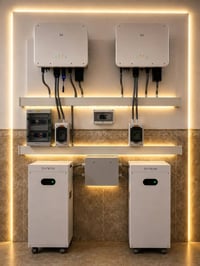 منظومة ٣٠ أمبير • Goodwe ٨kWh • Dyness ١٦kWh
