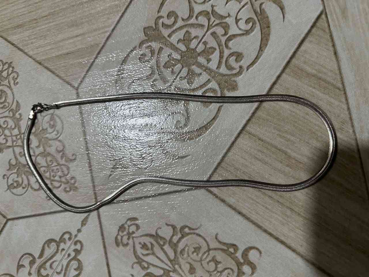 فضة ٩٢٥ • سوار وزنجيل • ٢٨غ