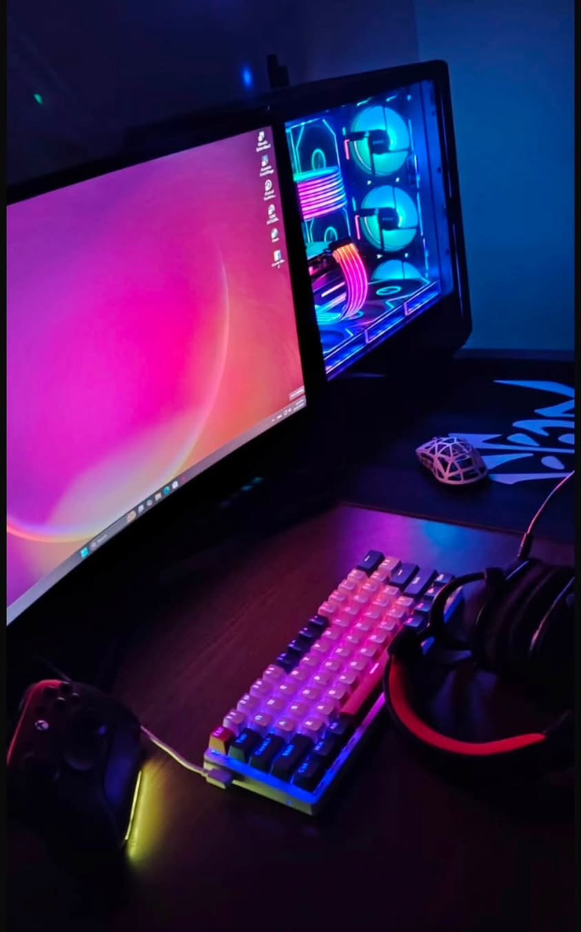 M.b ASUS PRIME B450M AII
RAM DESKTOP DDR4 16GB RGB
SSD 512 M.2 PULL GEN4
RX 6650XT 8GB XFX
PSU FSP HYDRO K PRO 600W BRONZE BLACK
CASE SAMA V PLAY BLACK
FAN 120MM ARGB BLACK
COOLMOON AOSOR C200 BLACK
COOLMOON AOSOR C260 BLACK
COOLMOON GT8 Horizontal GPU Support BLACK
جوستك كيم سر جيل 7 
 كيبور وماوس وشاشه 1 k 75 hحاسبه جديده بمعنا الكلمه مع ضمان وجميع كراتين 
مكاني بغداد ساحة مضفر. ***********
السعر  مليون و600.
