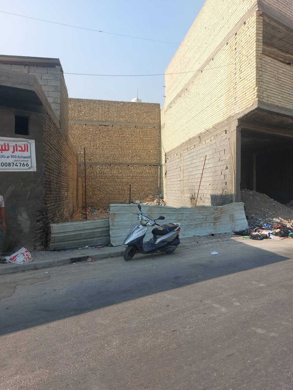 سلام عليكم قطعة أرض ١٠٠ متر بشاع سكلة ابو موسى ستفسار اتصال على رقم ***********
