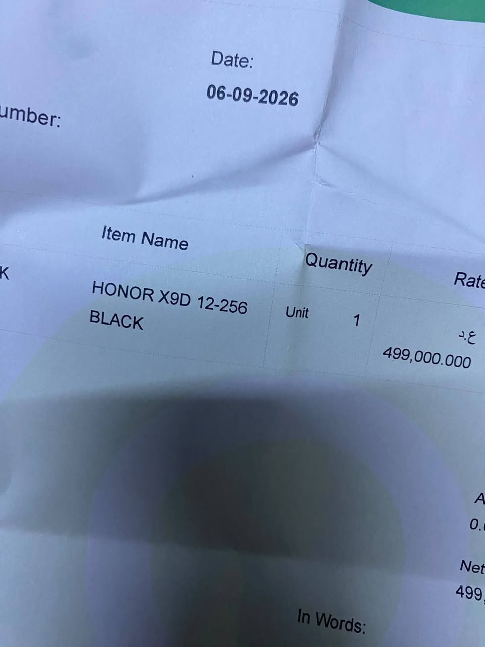 السلام عليكم 
هونر x9d مستعمل اسبوع عدل ذاكره 256/12
وصل الشراء والتاريخ موجودات 
بعدة بالباكيت وياه 3 حافظات وحدة سلكون و وحدة درع و وحدة مال جهاز الاصلية
اشتريتة بـ 499 الف قفل 425 من الاخير 
مكاني بغداد 
***********
