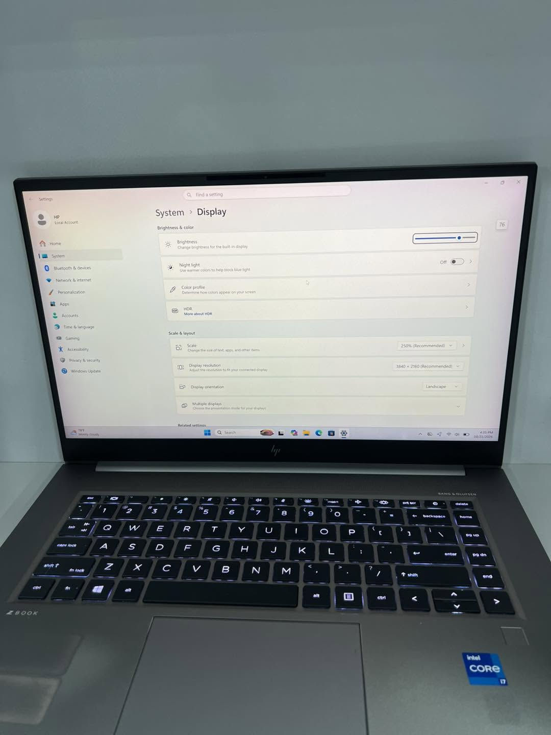 HP زدبوك G8 • شاشة 4K • i7-11800H