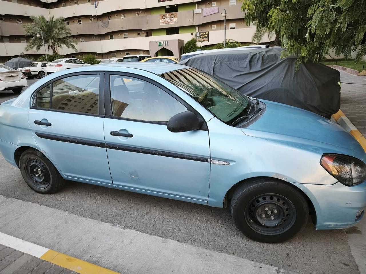 اكسنت موديل 2009 بأسمي مصبوغه عام اثر جراد زوج تايرات جدد باتري جديد تبريد شغال السعر 62 ورقة وبيها مجال بسيط الاتصال ع الرقم ***********
