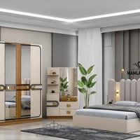 غرفة نوم 5 قطع • سرير 180×200 • توصيل بغداد مجاني