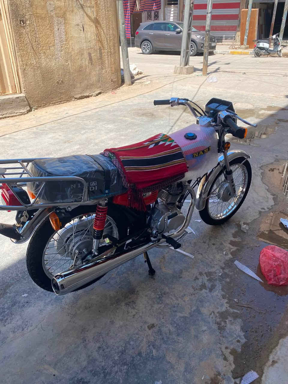 السلام عليكم للبيع دراجه نامه شبه شلامجه دراجه نضيفه موديل2026 السعر850 مكاني المسيب رقم موبايل ***********
