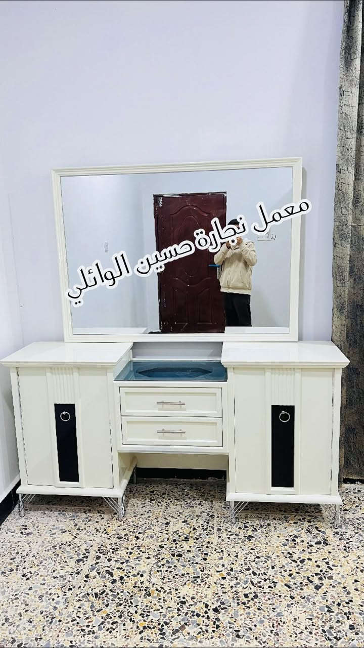 غرفة نوم • أوف وايت • معمل نجارة حسين الوائلي