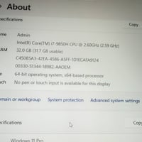 Dell Precision 5540 • i7-9850H • Quadro T1000