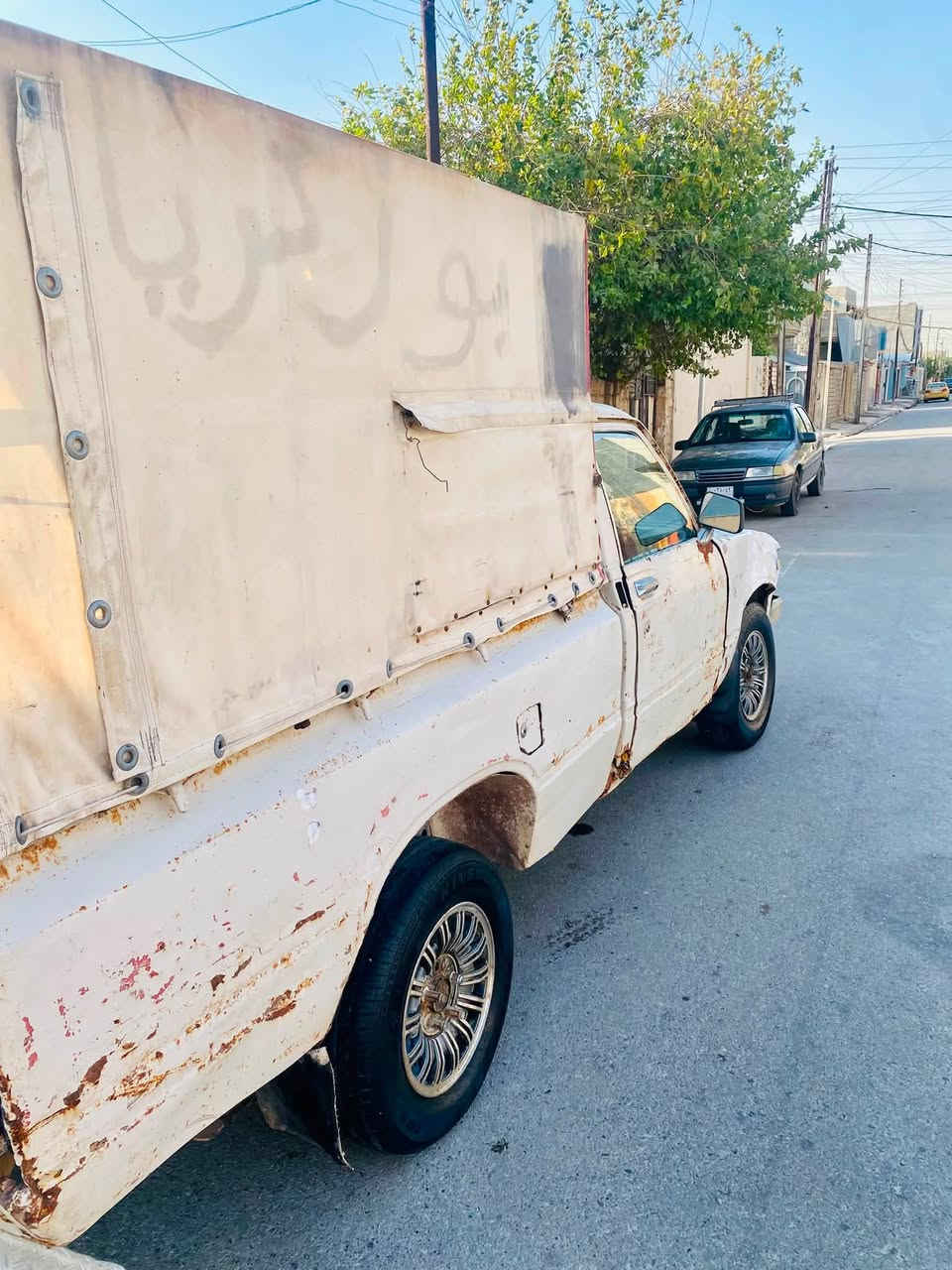 ‏السلام عليكم بيكم ￼ موديل 80 ￼ رقم نينوي وأصفر شاصي￼ ضخم تواير جديد شرط كير محرك بدايه نفخ بي قسام شرعي السعر 13رقم ***********.       ***********
￼
‏￼
