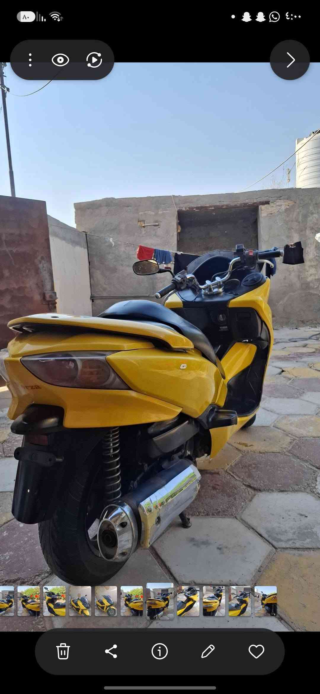 يالله للبيع فورزه 010 ماشيه 37 الف
دراجه كفرها نضيف كلش مابيه
 لا كسر ولا زلغ ناضفته 95/100
تخم تاير جديد دسك امامي خلفي جديد
مكينه ناعمه ونشطه كلج توني. مبدله اصلي
مكينه بيه خيط تبخير بس وقت تشغيل دخن لمن تحمى تكطع
السعر ٨٠٠ وبيها مجاال للشراي
الناصريه مركز ***********
