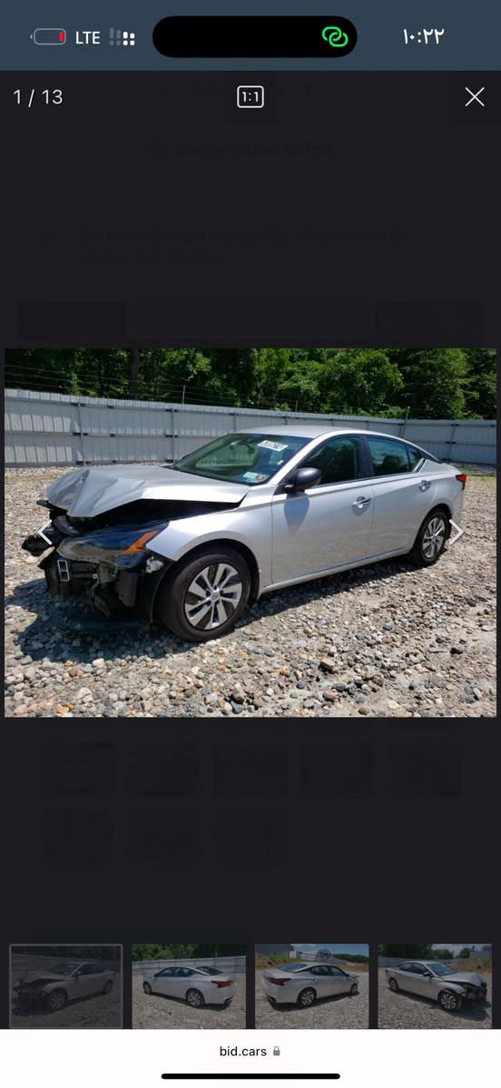 السلام عليكم

🚗 للبيع | نيسان التيما 2024 S

✔️ الفئة: S

- محرك 4 سلندر 2.5 لتر اقتصادي وقوي

- ناقل حركة أوتوماتيك CVT

- تشغيل بصمة + تشغيل عن بعد

- شاشة لمس

- كاميرا خلفية دوارة

- حساسات 

- رادار أمامي، تحذير الاصطدام، ومثبت سرعة ذكي تحكمات بالستيرن جهتين

- نظام مراقبة النقطة العمياء

- مكيف ممتاز منفصل تبريد ثلج 

حالة السيارة:

✅ الضرر بونيد وجاملغ بدون شاصي مكفولة صور  والضرر بالمنشور

✅ رقم سليمانية الجديد 

✅ السيارة نظيفة جداً وجاهزة للاستخدام بدون اي مصرف ممشى السيارة 27 ميل گير ومكينة وكهربائيات كلها بشرط وين ميعجبك افحص 

📍 الموقع: كركوك وبيها بطاقة بنزين 

💰 السعر المطلوب 138 بيها مجال بسيط 

📞للاستفسار الاتصال عالرقم ***********

نص مكتوب في الصور:
- 1 / 13 bid.cars