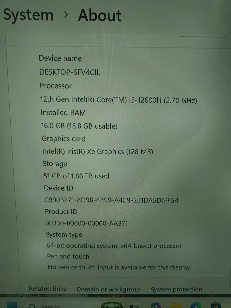 مينسفورم • i5-12600H • رام 16