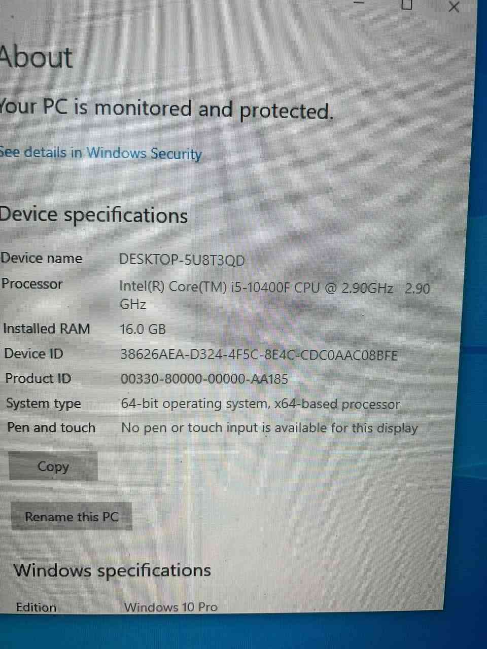 i5-10400f • GTX 1060 6GB • رام 16GB