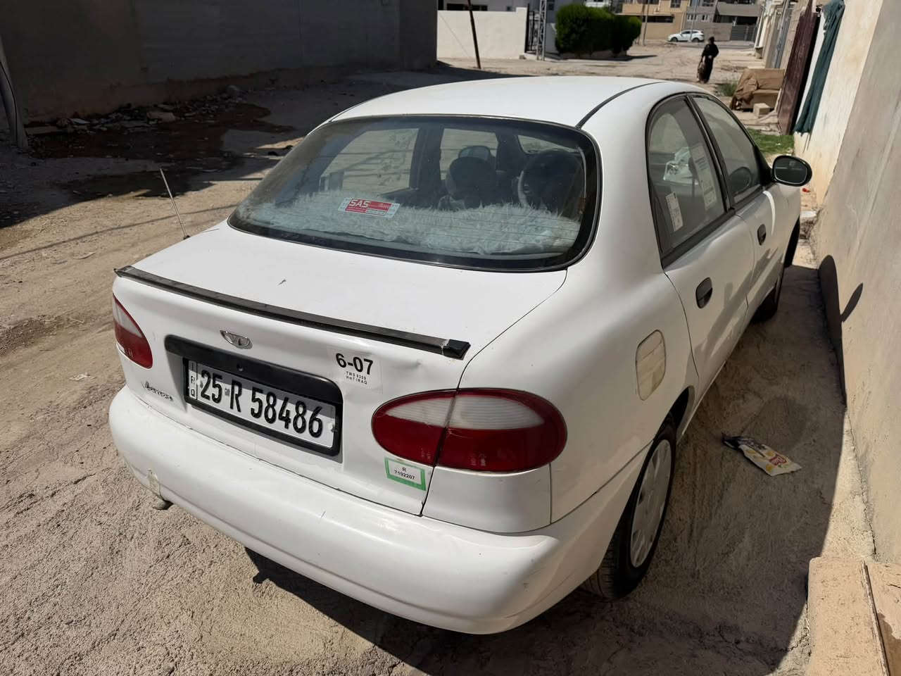 دايو لانوس موديل ٩٧مشروع وطني مابيه اي ضربه بس بيه باب السايق تصفيه بطاقه بانزين بيه شرط التحويل السعر ٣٥ورقه 
***********
***********
