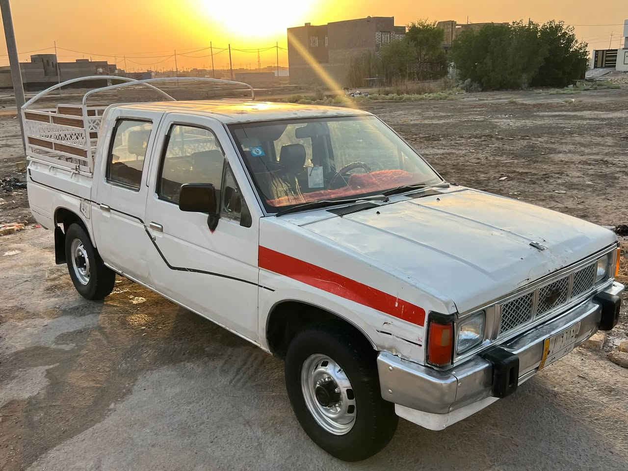 سياره بيكب نيسان موديل ٩٢رقم ذي قار مشروع وطني سنويه للغاية ٢٩ المالك والسياره بالسماوه قضاء الخضر سياره كير محرك دواخل شاصي كهربائيات تخم تاير جديد الشراي يتصل ***********السياره بدون صبغ الله يرزق الجميع
