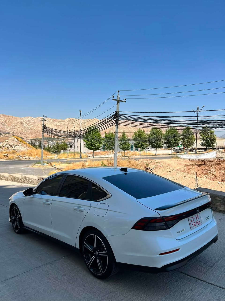 السلام عليكم
السيارة للبيع فقط 💯

Honda Accord Hybrid Sport 2024
2.0 Hybrid 

الضرر : السيارة بدون صبغ يحتاج PDR 5 أصابع راس الجاملغ الأمامي يمين و 5 أصابع راس البونيد
 
السيارة ماشية : 42 الف ميل
 بجم و خلف السيارة كبس
• بصمة تشغيل + دخول ذكي
• رادار أمامي + تحديد مسار
• نظام النقطة العمياء
• فتحة سقف
• لايت زينون
• مقاعد كهربائية
كير و مكينة بشرط و كهربائيات 

السعر 205

مكان السيارة دهوك

*********** كورك / واتساب
