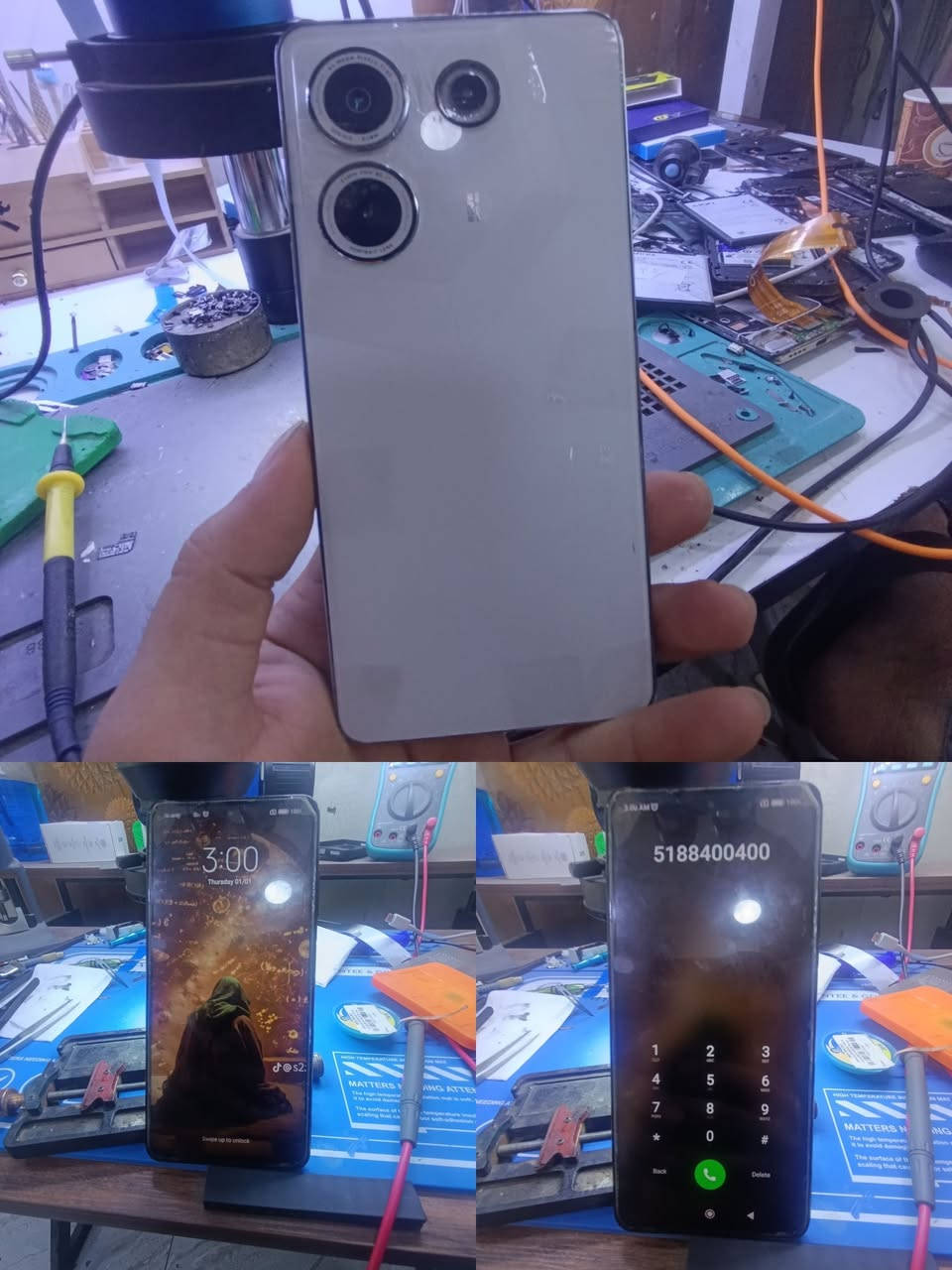 camon 20 pro 5G 
الجهاز طافي فجئة 
طريقة الاصلاح عمل ريبولنك للسندوش(CPU+RAM)

مستعدون  لأستلام جميع اعطال الموبايلات  المستعصية 

مكتب احمد كمر لصيانة الموبايل 
ديالى بلدروز بناية المصرف القديم 
للاستفسار الاتصال / ***********

يقول الشاعر ....

قلْ للحميرِ وإنْ طالتْ معالفُها
لنْ تسبقَ الخيلَ في ركضِ الميادينِ

وإذا ظهرَ الحمارُ بزيِّ خيلٍ
انكشفَ أمرهُ عندَ النهيقِ
