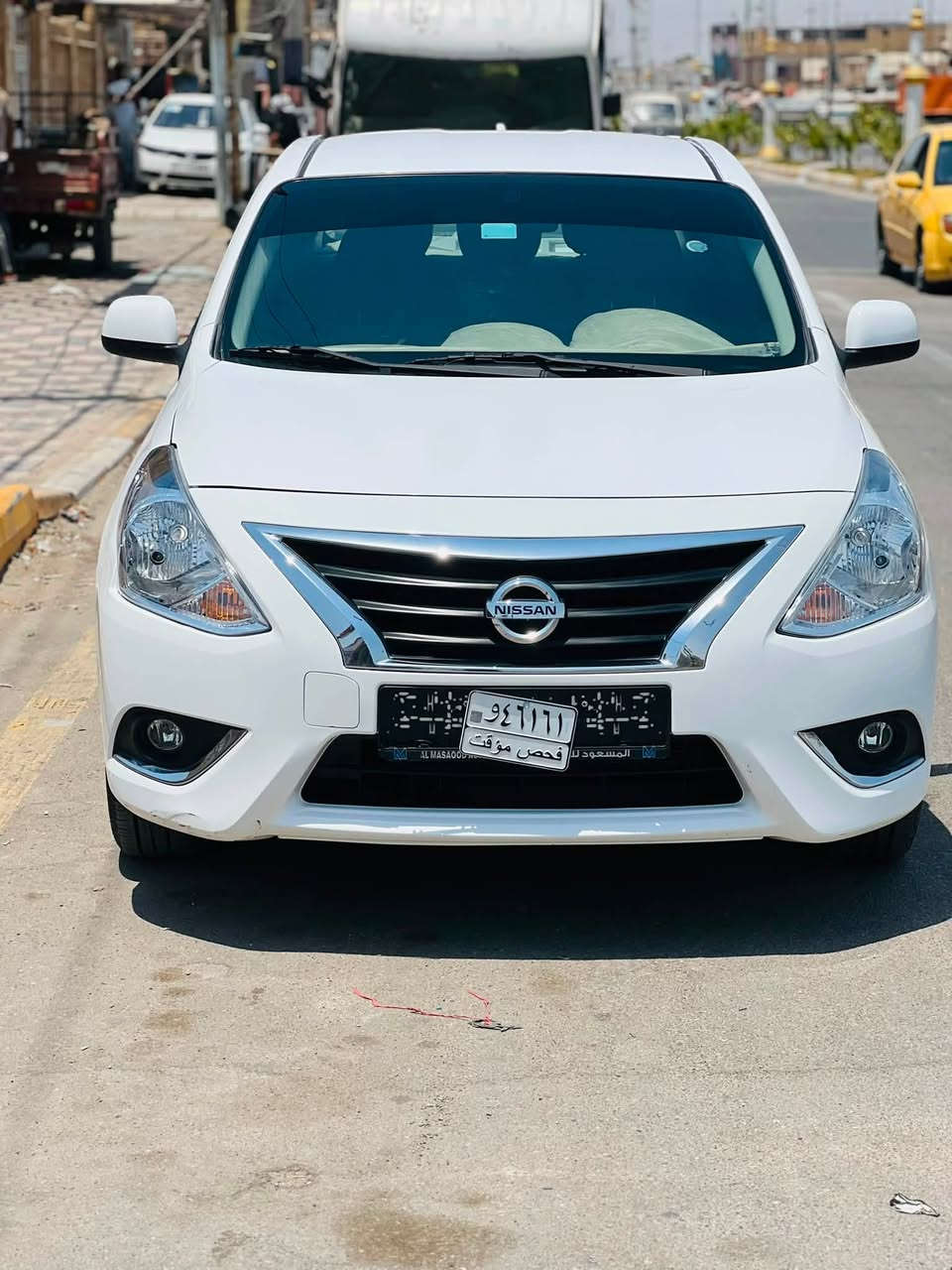 السلام عليكم نيسان صني موديل 2025 بيهة بس قبق الجنطة تبديل والباقي كفالة عامة رقم مثنئ شهداء وكالة عامة السعر 109وبيهة مجال 
***********
