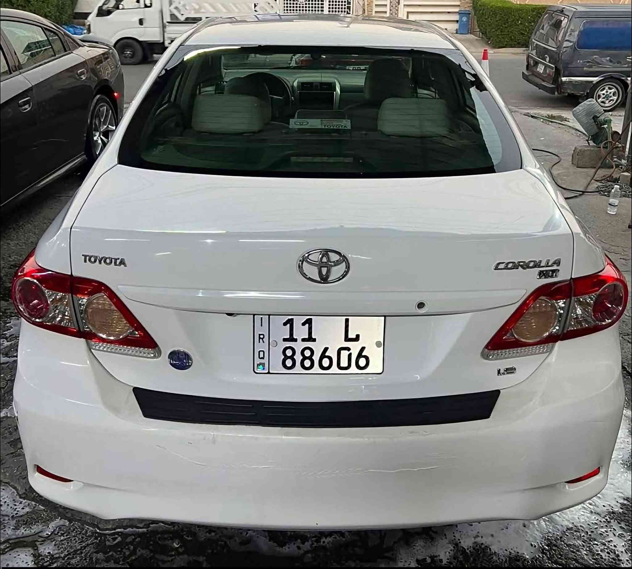 #تويوتا #كورلا 2011 
الشركة العامة 
مكينه 1800
مكفولة من الصبغ والتبديل
كير مكينة تبريد مكفول
تخم تاير برجستون
دوشمة عامة جديدة
صدر امامي خلفي جديد
بيها بارد بالهلال الخلفي الايسر فقط
السعر 130 وبيها مجال 
مكانها الرمادي جويبه 
رقم صاحب السياره ***********
