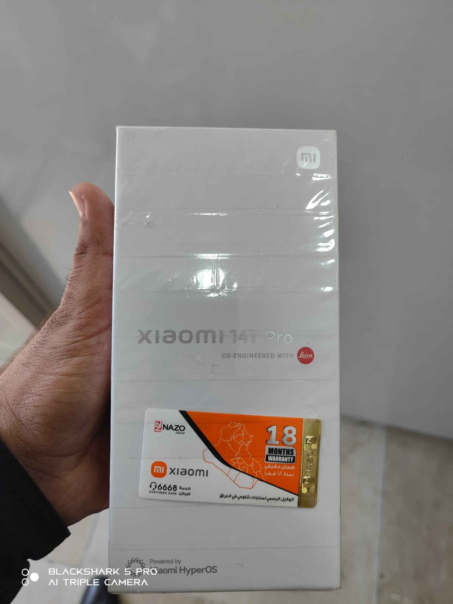 Mi 14T Pro
Global 2 Sem
1TB
Kaml ashya 100%100xawen
Patri 94
600hazaru majale kam
La karkukm gayandn haya
***********
..........
شاومي14تي برو
نسخة عالمية دبل سيم
كامل ملحقات 
نضافة100بالمية
بطارية 94
ذاكرة تيرا
مكاني كركوك توصيل متوفر
*********** كركوك, العراق

نص مكتوب في الصور:
- BLACKSHARK 5 PRO AI TRIPLE CAMERA