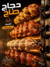 دجاج صاج • طازج يوميًا • تتبيلة خاصة