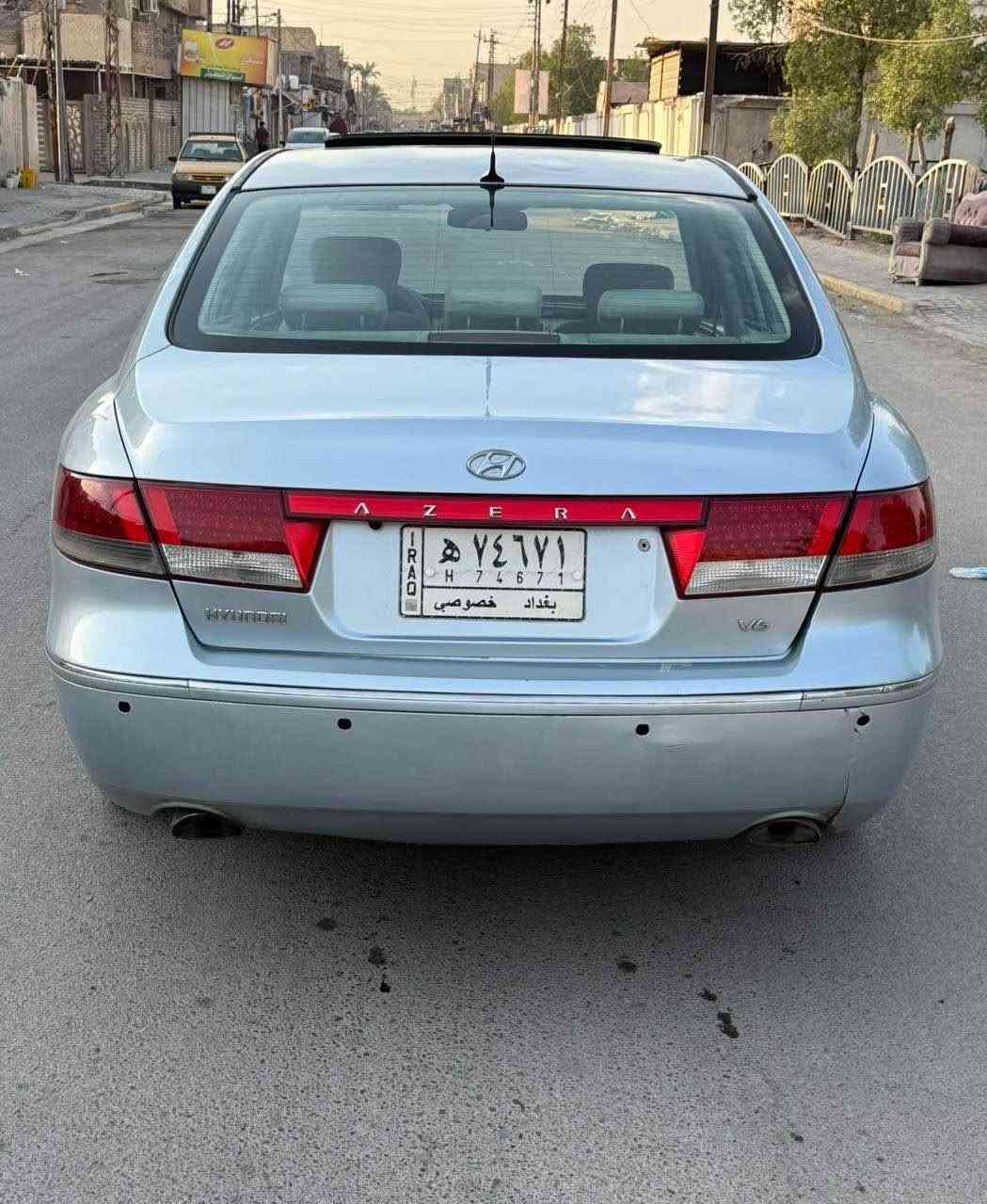 السلام عليكم 
ازيرا 2008 خليجي فول مواصفات محرك 2700 بلادي فتحه سقف تبريد قطعتين شاشه كامره خلفيه جنطه بصمه السياره بيه حادث جاملغ وبنيد بيه تصليح شويه بلفخذه لغد وشاصي مكفولات وبيه ثلاث قطع صبغ السياره جاهزه كير ومحرك مفكولات صدر امامي وخلفي جديد تخم تاير جديد كهربائيات كله سليمه تبريد ثلج السياره جاهزه بدون نقص معروضه ( 78$ ) وبيه مجال بسيط مكاني بغداد الدوره للاستفسار*********** الرمادي, الأنبار

