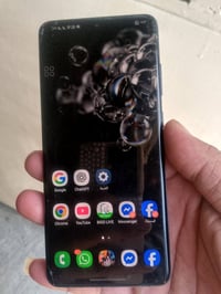 Samsung Galaxy S20 Ultra 5G سلام عليكم جهاز ضرر شاشة بيها سواد وفطور و...