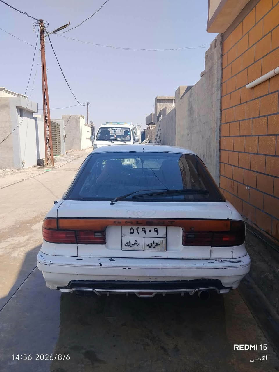 @مستبوشي كلن رقم دهوك سنويه منتهي صار سنتين بدون ضربه ولا خياس كير عادي بيها صدر امامي وخلفي جديد كهربائية كله شغاله  مسجل 4سماعات +  تخم تايرات جديد كير محرك لا صرف لا تبخير خير من الله سياره جاهزه مابيه نقص سياره خير من الله 

للبيع فقط للاستفسار الاتصال على الرقم او تعال خاص

مكان السيارة ديالى خانقين

***********

نص مكتوب في الصور:
- 14:56 2026/8/6
- REDMI 15
- القيسي
- 14:56 2026/8/6 REDMI 15 القيسي