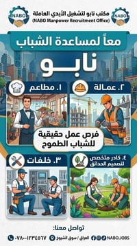 تحتاج عامل • داخل سوق الشيوخ • مكتب نابو