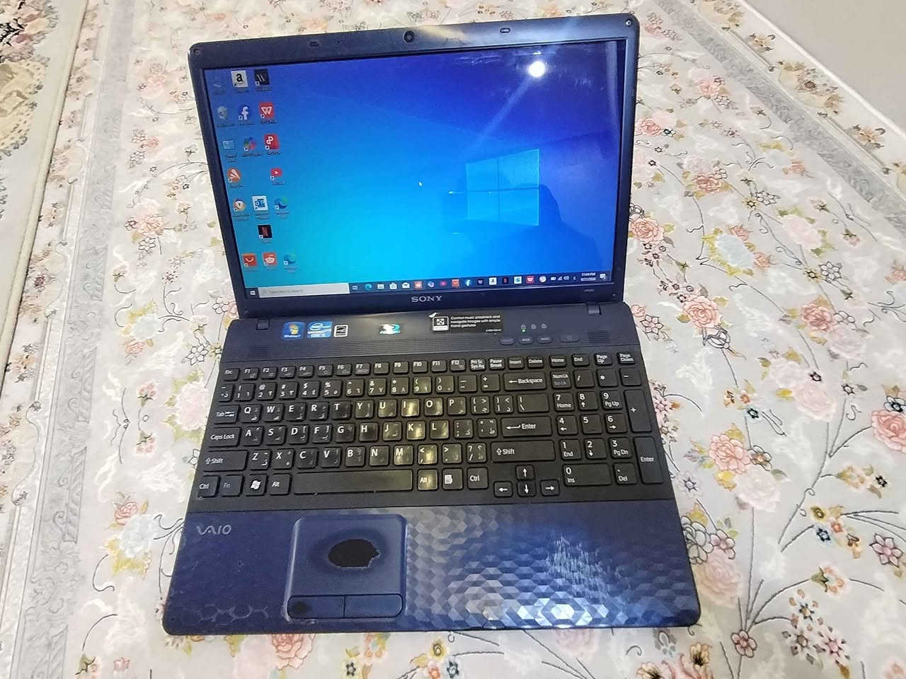 💻 Sony VAIO VPCEH27FX
CPU: Intel Core i5-2430M
نەوە: نسل 2 ـی Core i5
خێرایی: 2.40GHz، تا 3.00GHz بە Turbo Boost
RAM: 8GB DDR3
کارت گرافیک: Intel HD Graphics 3000
شاشە: 15.5 اینچ، 1366×768
سیستەم: Windows 10 Enterprise 64-bit
DirectX: 12
Wi-Fi: هەیە
DVD Drive: هەیە
مارک: Sony VAIO
سعر 110 الف كالار, السليمانية

نص مكتوب في الصور:
- SONY VAIO Your Laptop for Everyday Sony VAIO VPCEH27FX لابتاپیکی باوم ریتکراو بو کار و خویندن و به کارهینانی روژانه CPU Intel Core i5-2430M (2.40GHz تا 3.00GHz Turbo Boost) نه وه Core i5 - نسل 2 RAM 8GB DDR3 هارد دیسک (قه باره ی نادیاره) (ده توانم به ویتنه وشیفه ی وینه ی This PC یی يه به لیم) کارت گرافیک Intel HD Graphics 3000 شاشه 15.5 inch (1366 x 768) سیستم Windows 10 Enterprise 64-bit DirectX 12 وای فای هه یه DVD Drive هه یه مارک Sony VAIO یه که م ده ست به خورایی باش لیده ی کیبورد ده ره وه ی لابتوپ جانی لابتوپ Windows 10 64-bit (intel) Core i5 2nd Gen RAM 8GB DDR3 15.5" 1366x768 Wi-Fi DVD
- DirectX Diagnostic Tool
- System Display Sound Input
- This tool reports detailed information about the DirectX components and drivers installed on your system.
- If you know what area is causing the problem, click the appropriate tab above. Otherwise, you can use the "Next Page" button below to visit each page in sequence.
- System Information
- Current Date/Time: Monday, September 21, 2026, 11:46:11 PM
- Computer Name: DESKTOP-60S0ESL
- Operating System: Windows 10 Enterprise 64-bit (10.0, Build 18363)
- Language: English (Regional Setting: English)
- System Manufacturer: Sony Corporation
- System Model: VPCEH27FX
- BIOS: InsydeH2O Version 03.60.51R0180Z9
- Processor: Intel(R) Core(TM) i5-2430M CPU @ 2.40GHz (4 CPUs), ~2.4GHz
- Memory: 8193MB RAM
- Page file: 3552MB used, 6507MB available
- DirectX Version: DirectX 12
- Check for WHQL digital signatures
- DxDiag 10.00.18362.0387 64-bit Unicode Copyright © Microsoft. All rights reserved.
- Help
- Next Page
- Save All Information
- Exit