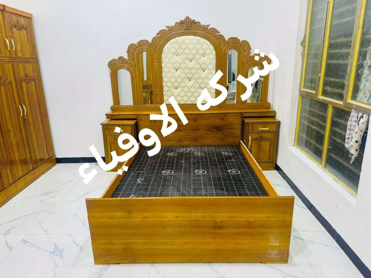 غرفة صاج عراقي 5باب سعر 900الف يوجد لدينا توصيل بغداد والمحافظات الحجز واتساب ***********

نص مكتوب في الصور:
- شركة الاوفياء
- شركه الاوفياء