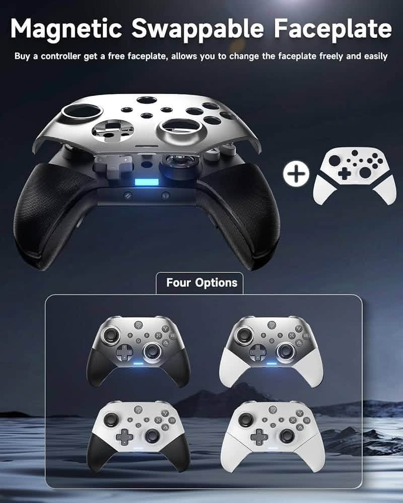 🎮🔥 EasySMX X10 Mechanic Master – يد تحكم احترافية 🔥🎮
إذا تبحث عن يد تحكم تجمع بين الدقة، السرعة والاستجابة الاحترافية، فإن EasySMX X10 خيار قوي لعشاق الألعاب والكيمنك. 🏆⚡

🌟 أبرز المميزات:
🔹 عصي تحكم ومحفزات بتقنية Hall Effect لتقليل مشكلة الـ Stick Drift 🎯
🔹 أزرار ميكانيكية بالكامل لاستجابة سريعة وملمس ممتاز ⚡
🔹 3 طرق اتصال:
📡 لاسلكي 2.4GHz
🔵 Bluetooth
🔌 اتصال سلكي
🔹 تصميم مريح ومناسب لجلسات اللعب الطويلة 🎮
🔹 دقة واستجابة عالية للألعاب التنافسية 🏆

🎮 متوافقة مع:
✅ PC 💻
✅ Nintendo Switch 🎮
✅ Android 📱
✅ iOS 🍎

📲 للطلب والاستفسار عبر واتساب:
***********

🚚 متوفر توصيل إلى كافة محافظات العراق
