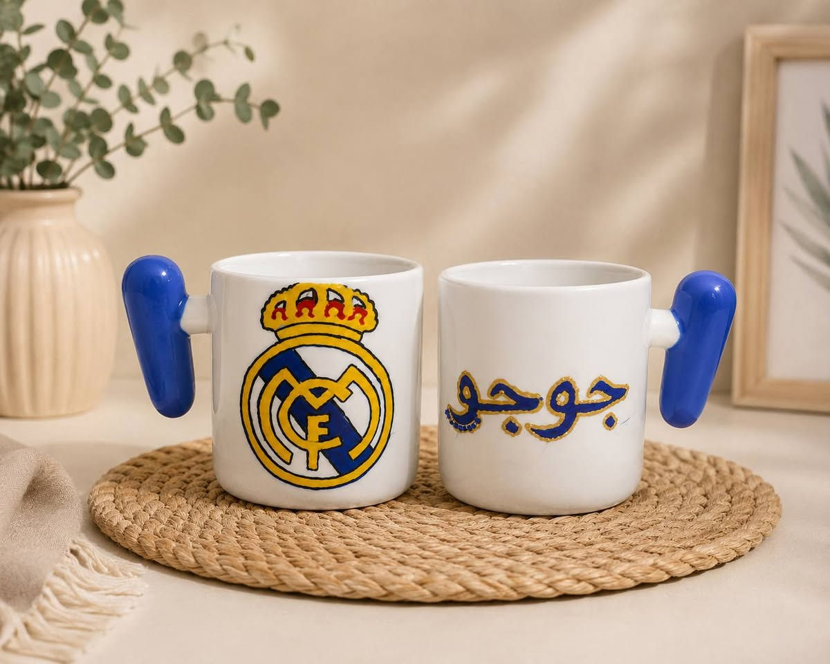 تحب تخلي كوبك مميز باسمك او اسم اي شخص تحبه أو اي عباره لطيفه تعجبك  متوفر عدنا رسم بالوان الزجاج على الاكواب أو اذا تحب تأخذ هديه راح تكون كلش هديه لطيفه وسعرها مناسب بنفس الوقت للحجز والاستفسار التواصل ع الخاص او على رقم الواتساب ***********
