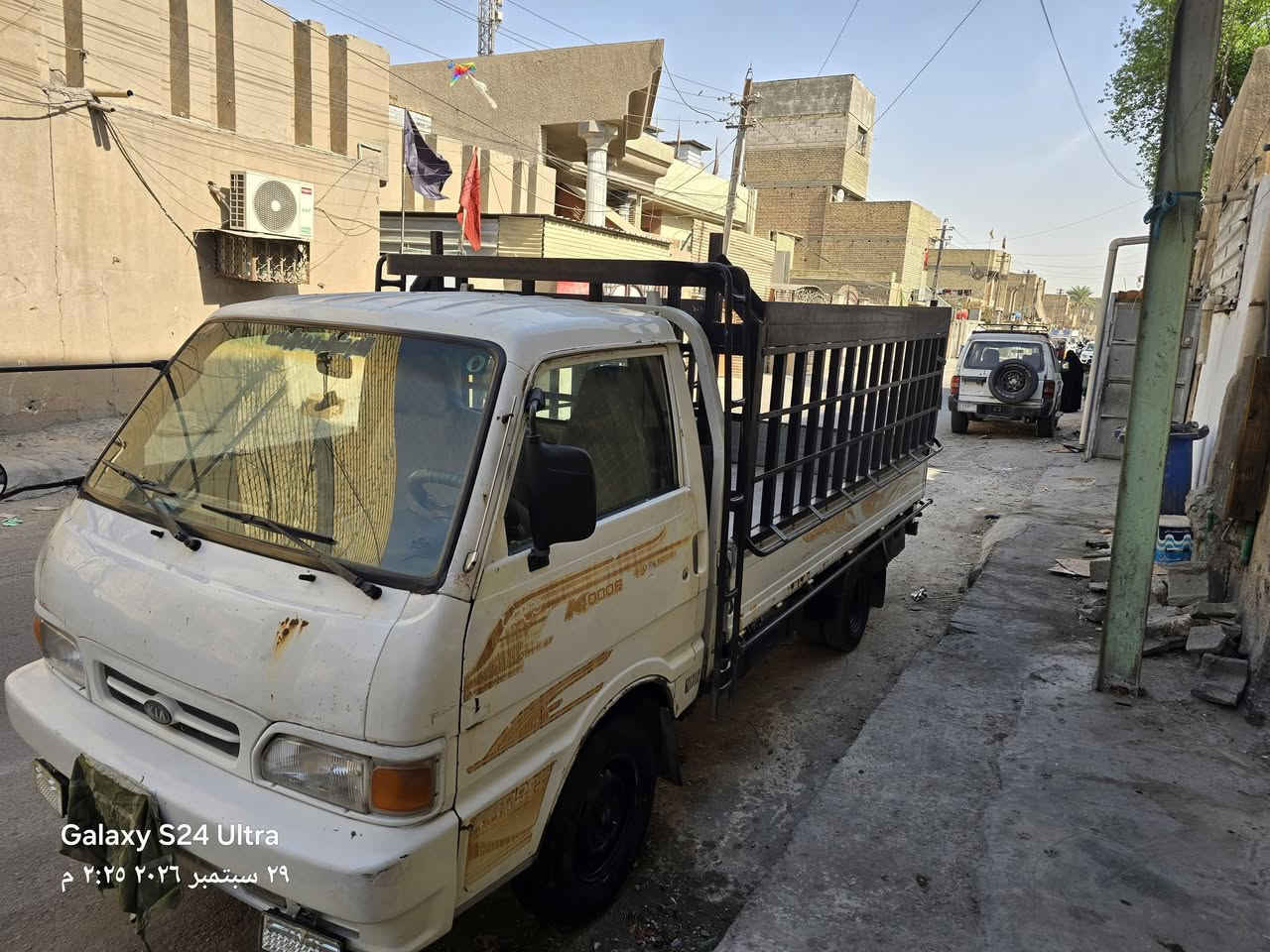 سلام عليكم
كيا بنكو 95 رقم ألماني بسمي سيارة خير من اللة حدادة جديدة تخم تاير مكينة لا تبخير ولا تنقيص ترايك وين متريد مكان سيارة مدينة صدر 
*********** سعر 55
