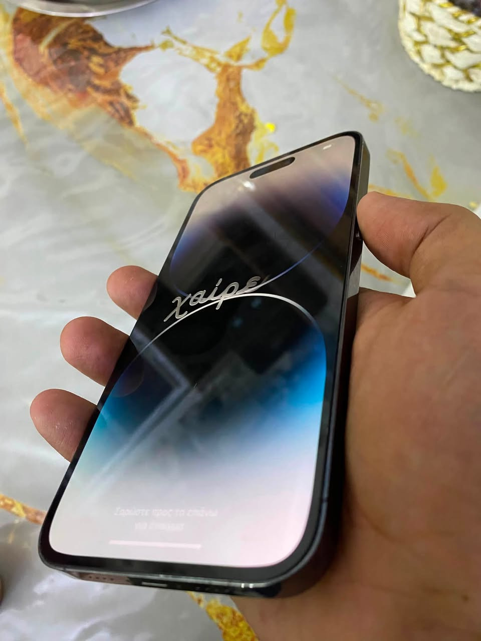 السلام عليكم
ايفون 14 pro max  وتر ✅
كلشي مامبدل بيه ✅
ذاكره 256GB ✅
بطاريته 89 مامرفوعه ✅
فقط اكو كسر بالضهر ✅
الجهاز نظيف وع فحص ✅

سعره فقط 700 الف لان شويه مستعجلين ع بيع ✅
مكاني بغداد الدوره ✅
*********** للاستفسار
