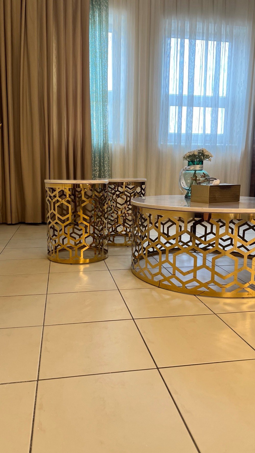 سيت كامل • سطح مرمر • ستيل ذهبي