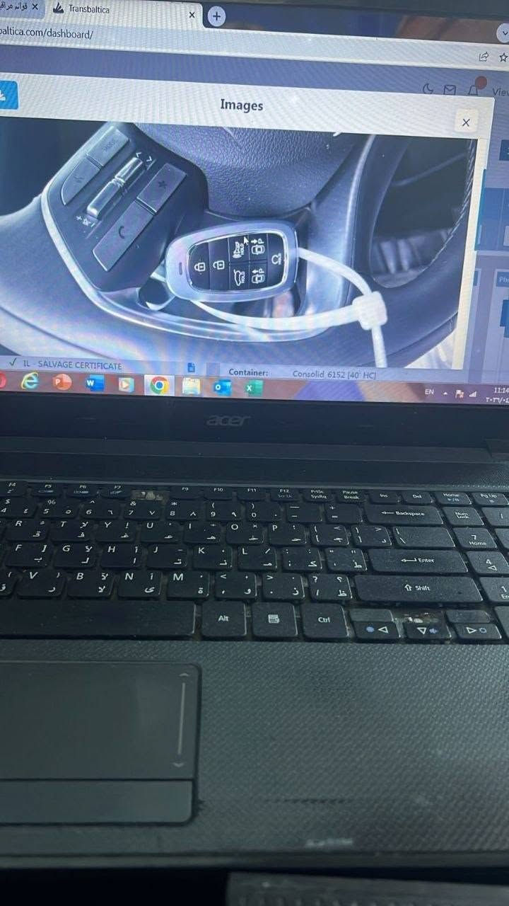 ***********
كلكرفي ٢٥ سياره ماشيه ٢٠الف كيلو السعر ٢٦٥ حره باسم باب بارد  الغلفي بارد تبديل فقط بنيد

نص مكتوب في الصور:
- قوائم مراقبة السيارات Transbaltica transbaltica.com/dashboard/ Images IL-SALVAGE CERTIFICATE Container: Consolidated 6152 [40' HC] EN acer
- Transbaltica Images IL - SALVAGE CERTIFICATE Container: Consolid_6152 [40' HC]
- قوائم مراقبة السيارات Transbaltica transbaltica.com/dashboard/ Images Container: Consolid_6152 [40' HC] IL - SALVAGE CERTIFICATE
- Transbaltica
- baltica.com/dashboard/
- Images
- IL - SALVAGE CERTIFICATE
- Container: Consolid_ 6152 [40' HC]
- 10272ml
- قوائم مراقبة السيارات Transbaltica transbaltica.com/dashboard/ Images IL - SALVAGE CERTIFICATE Container: Consolid_6152 (40' HC)
- Viewer
- IL- SALVAGE CERTIFICATE
- Container: Consolid 6152 (40' HC)
- EN
- 99697445x
- 11:14,
- ٢٠٢٧/٠٤/٠٢
- قوائم مراقبة السيارات المفضلة Transbaltica transbaltica.com/dashboard/ Images Container: Consolid 6152 (40' HC) IL SALVAGE CERTIFICATE acer
- قوائم مراقبة السيارات المفضلة
- transbaltica.com/dashboard/
- Vehicl
- Vehicle Inf
- Model:
- VIN:
- Color:
- Fuel:
- Keys:
- Title: IL - SALVAGE CERTIFICATE
- Container: