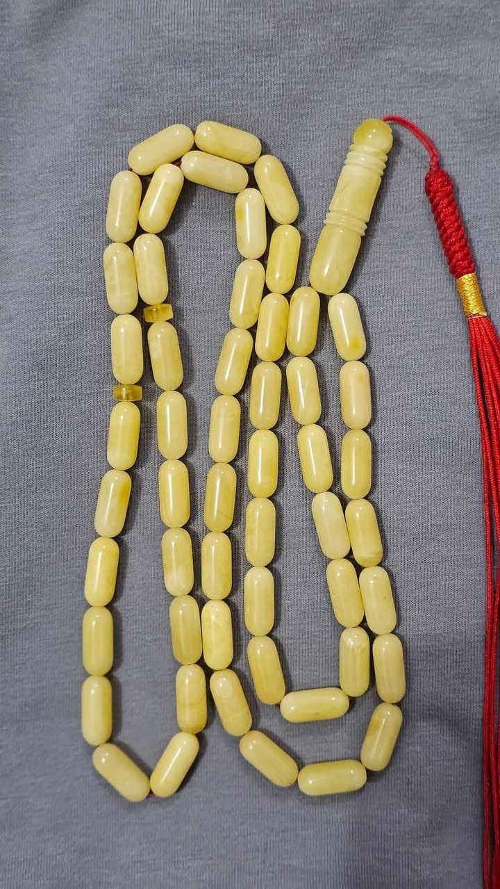 سبحة كهرب بولوني حر طبيعي مكفوله من الحرارة والشوائب وشرط الفحص
السبحة كصه كبسولي تلبس بالركبة وزنه 27 غرام. 53حبة 
السبحة سوبر جبنية مشجرة بدايت تغليف ماخذة لون طبيعي
 شاهدة استندر قطعة وحده جبس بعسل
 للمهتم يدخل خاص او يتصل على رقم ***********
