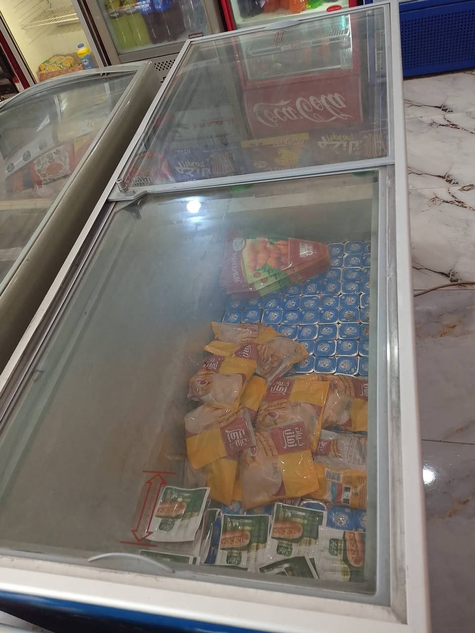 فريزر عرضي • تجميد فول • جديدة