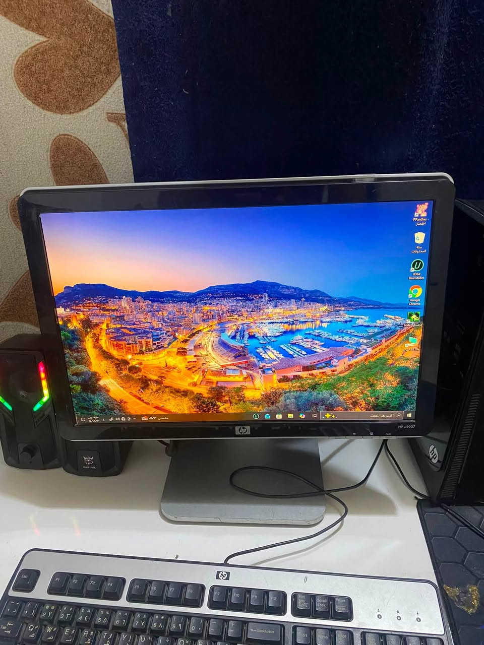 السلام عليكم اخوان تجميعه كامله ألعاب و شغل مكتبي التجميعه متوفره 

الكيس  HP Desktop Case لأصلي 

مواصفات الجهاز
اسم الجهاز
المعالج
ذاكرة RAM المثبتة
بطاقة الرسومات
مساحة التخزين
معرف الجهاز
معرّف المنتج
نوع النظام
العلم واللمس
DESKTOP-36MIK97
Intel(R) Core(TM) i5-3470 CPU @ 3.20GHz 3.20 GHz
16,0 غيغابايت
AMD Radeon HD 6450 (1009 MB)
119 GB SSD KingstonSA400S37, 466 GB HDD ST500DM002-1BD142
A66D850F-281F-429A-A0A1-786940D7AAF2
:00330-80000-00000-AA572
نظام تشغيل بإصدار 64 بت ومعالج يستند إلى x64 لا يتوفر إدخال باللمس أو بالقلم الجهاز يجي ويا كيبورد ماوس حوستك اكس بوكس لأصلي شاشه 21 انج من شركه hp
تواصل واتساب ***********
