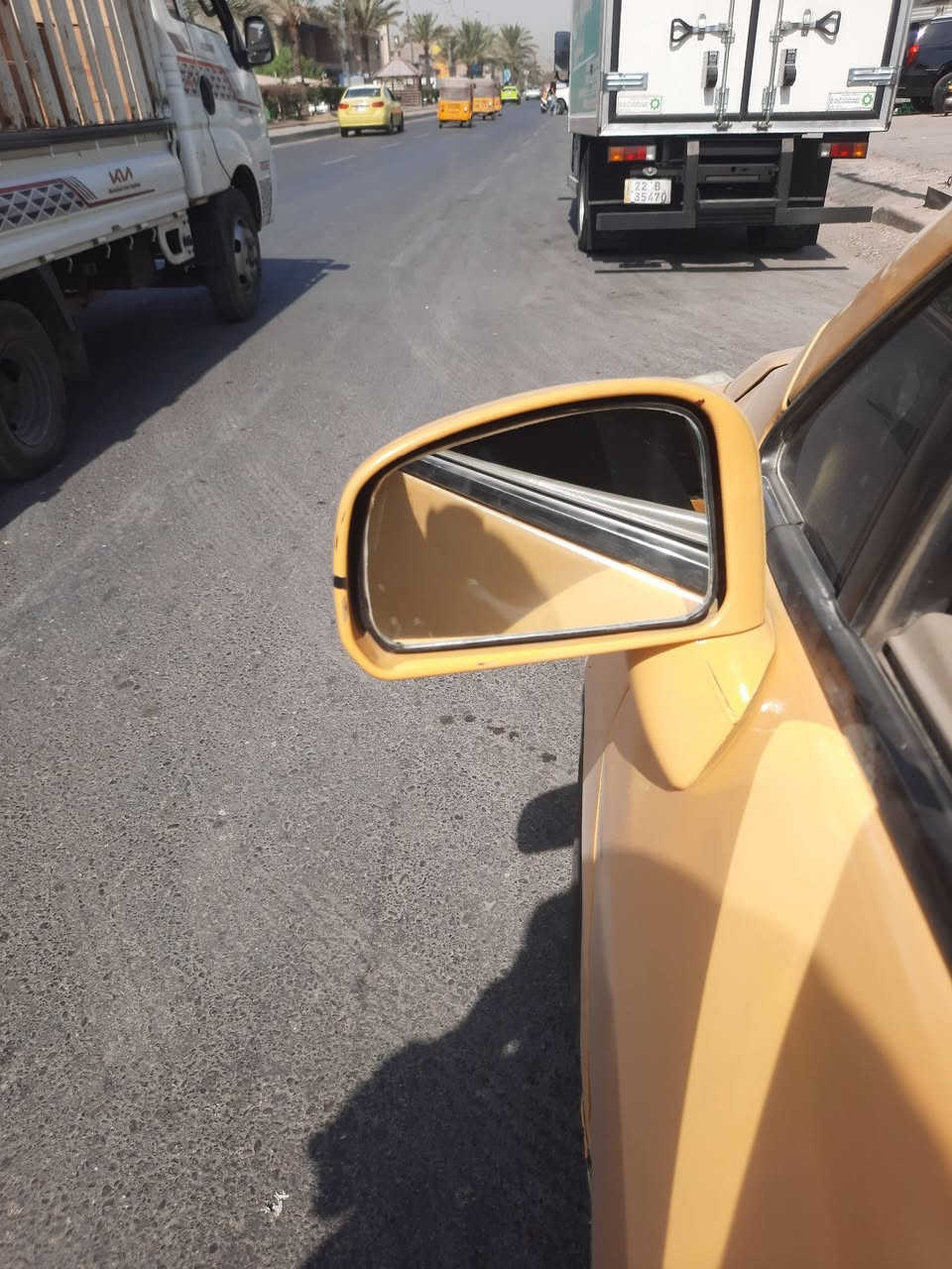 زوج مرايات تيدا فيرسا من ٢٠٠٦لل٢٠١٢ شغالات  لون أصفر السعر 30 وبيهن مجال مكاني بغداد
