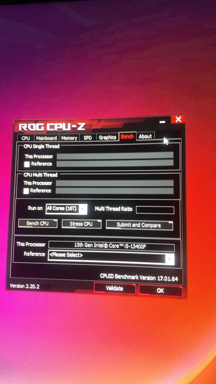 PC بمواصفات ممتازه
2.195.000
شراي هذا رقمي ***********

نص مكتوب في الصور:
- ROG CPU-Z CPU Mainboard Memory SPD Graphics Bench About About CPU-Z Version 2.20.2 - June 2026 Author : Franck Delattre, CPUID Infos and last updates at www.cpuid.com CPUID CPU-Z is a freeware based on the CPUID Software Development Kit Validation by CPU-Z Validator Windows Version Microsoft Windows 11 Professional (x64) Version 25H2, Build 26200.9457 DirectX 12.0 Tools Save Report (.TXT) Validation Save Report (.HTML) Clocks Timers Version 2.20.2 Validate OK
- ROG CPU-Z CPU Mainboard Memory SPD Graphics Bench About Memory Slot Selection Slot #2 DDR5 (UDIMM) Module Size 16 GBytes Max Bandwidth DDR5-6000 (3000 MHz) SPD Ext. XMP 3.0 Module Manuf. G.Skill Week/Year 15/25 DRAM Manuf. SK Hynix Ranks 1 Part Number F5-6000J2836G16G Correction Serial Number 41538AF7 Registered Timings Table Frequency CAS# Latency RAS# to CAS# RAS# Precharge tRAS tRC Command Rate Voltage JEDEC #5 2166 MHz 36.0 37 37 70 106 1.10 V JEDEC #6 2400 MHz 40.0 40 40 77 117 1.10 V JEDEC #7 2400 MHz 42.0 40 40 77 117 1.10 V XMP-6000 3000 MHz 28.0 36 36 96 132 1.400 V Version 2.20.2 Validate OK
- ROG CPU-Z CPU Mainboard Memory SPD Graphics Bench About Display Device Selection NVIDIA GeForce RTX 5060 Ti Perf Level Current GPU Name NVIDIA GeForce RTX 5060 Ti Board Manuf. GIGABYTE Technology Code Name GB206-300 Revision A1 Technology 4 nm TDP 180.0 W ROPs / TMUs 48 / 144 Cores 4608 GEFORCE RTX Clocks GFX Core 180 MHz Shaders / SoC Memory 405 MHz Memory Size 15.93 GBytes Type 0x10 Vendor Samsung Bus Width 128 bits Version 2.20.2 Validate OK
- ROG CPU-Z CPU Mainboard Memory SPD Graphics Bench About CPU Single Thread This Processor Reference CPU Multi Thread This Processor Reference Run on All Cores (16T) Multi Thread Ratio Bench CPU Stress CPU Submit and Compare This Processor 13th Gen Intel Core i5-13400F Reference Please Select CPUID Benchmark Version 17.01.64 Version 2.20.2 Validate OK
- ROG CPU-Z CPU Mainboard Memory SPD Graphics Bench About Processor Name Intel Core i5 13400F Code Name Raptor Lake Max TDP 65.0 W Package Socket 1700 LGA Technology 10 nm Core Voltage 0.897 V Specification 13th Gen Intel(R) Core(TM) i5-13400F Family 6 Model F Stepping 2 Ext. Family 6 Ext. Model BF Revision C0 Instructions MMX, SSE (1, 2, 3, 4.1, 4.2), SSSE3, EM64T, AES, AVX, AVX2, AVX-VNNI, FMA3, SHA Clocks (core #0) Caches Core Speed 498.78 MHz L1 Data 6 x 48 KB + 4 x 32 KB Multiplier x5.0 (4.0 - 46.0) L1 Inst. 6 x 32 KB + 4 x 64 KB Bus Speed 99.76 MHz Level 2 6 x 1.25 MB + 2 MBytes Rated FSB Level 3 20 MBytes Selection Socket #1 Cores 6P + 4E Threads 16 Version 2.20.2 Validate OK
- ROG CPU-Z CPU Mainboard Memory SPD Graphics Bench About Motherboard Manufacturer ASUSTeK COMPUTER INC. Model PRIME B760-PLUS Rev 1.xx Bus Specs. PCI-Express 4.0 (16.0 GT/s) Chipset Intel Alder Lake Rev. 02 Southbridge Intel B760 Rev. 11 LPCIO Nuvoton NCT6798D-R BIOS Brand American Megatrends Inc. Version 1810 Date 12/02/2024 CPU Microcode 0x37 Graphic Interface Version PCI-Express 5.0 Link Width x8 Max. Supported x16 Current Link Speed 2.5 GT/s Max. Supported 32.0 GT/s Version 2.20.2 Validate OK
- ROG CPU-Z CPU Mainboard Memory SPD Graphics Bench About General Type DDR5 Channels # 4 x 32-bit Size 32 GBytes Mem Controller Freq. 1197.1 MHz LLC/Ring 3591.2 MHz Timings DRAM Frequency 2394.1 MHz FSB:DRAM 1:24 CAS# Latency (CL) 40.0 clocks RAS# to CAS# Delay (tRCD) 40 clocks RAS# Precharge (tRP) 40 clocks Cyde Time (tRAS) 76 clocks Bank Cyde Time (tRC) 116 clocks Command Rate (CR) 2T DRAM Idle Timer Total CAS# (tRDRAM) Row To Column (tRCD) Version 2.20.2 Validate OK
- CrystalDiskInfo 9.9.2 x64
- File Edit Function Theme Disk Help Language
- Good
- 47 C
- C: D: E: F:
- 41 C
- Q:
- addlink M.2 PCIe G4x4 NVMe : 4096.7 GB
- Health Status
- 100%
- Temperature
- Firmware
- Serial Number
- Interface
- Transfer Mode PCIe 4.0 x2 | PCIe 4.0 x4
- Drive Letter C: D: E: F:
- Standard NVM Express 2.0
- Features S.M.A.R.T., TRIM, VolatileWriteCache
- Total Host Reads 25031 GB
- Total Host Writes 5631 GB
- Rotation Rate ---- (SSD)
- Power On Count 247 count
- Power On Hours 2553 hours
- ID Attribute Name Raw Values
- 01 Critical Warning 000000000000
- 02 Composite Temperature 000000000140
- 03 Available Spare 000000000064
- 04 Available Spare Threshold 00000000000A
- 05 Percentage Used 000000000000
- 06 Data Units Read 000000321032F
- 07 Data Units Written 0000000B4374C
- 08 Host Read Commands 000000E3DDF76
- 09 Host Write Commands 00000036EBB95
- 0A Controller Busy Time 000000000795
- OB Power Cycles 0000000000F7
- OC Power On Hours 0000000009F9
- OD Unsafe Shutdowns 00000000000A
- 0E Media and Data Integrity Errors 000000000000
- 0F Number of Error Information Log Entries 000000A972C86
- 10 Warning Composite Temperature Time 000000000000
- 11 Critical Composite Temperature Time 000000000000
- 12 Temperature Sensor 1 000000000140
- 13 Temperature Sensor 2 00000000012E
- 1A Thermal Management Temperature 1 Transition Count 000000000000
- 1B Thermal Management Temperature 2 Transition Count 000000000000
- 1C Total Time For Thermal Management Temperature 1 000000000000
- 1D Total Time For Thermal Management Temperature 2 000000000000