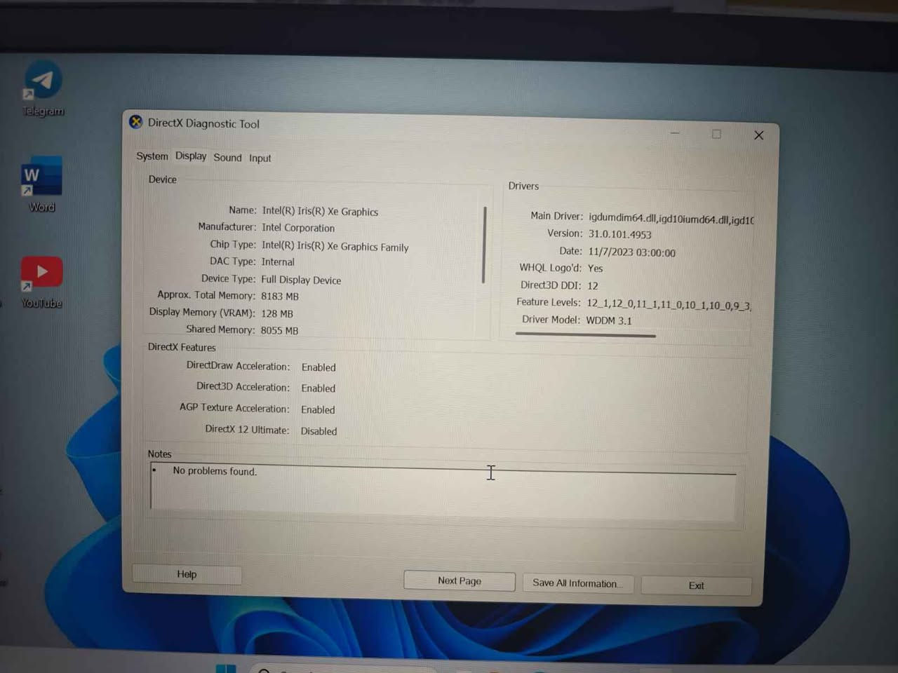 💻 Dell Latitude 7420 الجيل 11

💰 السعر: 390 الف 

✨ مستخدم نظيف جداً وبحالة ممتازة

📌 المواصفات:
🔹 Intel Core i5-1145G7 11th Gen
🔹 RAM 16GB DDR4
🔹 SSD 256GB NVMe
🔹 Intel Iris Xe Graphics
🔹 شاشة 14 بوصة Full HD

✅ مثبت عليه Windows 11 Pro الأصلي والمفعل وجاهز للاستخدام.

🎒 يأتي مع جنطة + الشاحن الأصلي

🔌 المنافذ:
• USB Type-C (Thunderbolt 4)
• USB 3.2
• HDMI
• LAN (RJ-45)
• منفذ سماعة 3.5mm
• قارئ microSD (حسب الإصدار)

🎯 مناسب لـ:
✔️ الدراسة والجامعة
✔️ الأعمال المكتبية
✔️ البرمجة
✔️ المحاسبة
✔️ التصميم الخفيف
✔️ المونتاج الخفيف
✔️ التصفح والاجتماعات الأونلاين

🎁 المميزات:
✅ معالج Intel Core i5 الجيل الحادي عشر
✅ RAM بسعة 16GB لأداء سريع وتعدد مهام بسلاسة
✅ كرت Intel Iris Xe بأداء ممتاز
✅ سرعة عالية بفضل SSD
✅ شاشة Full HD بدقة ممتازة
✅ تصميم نحيف وخفيف مناسب للتنقل

🚚 يوجد توصيل إلى جميع محافظات العراق
🛡️ ضمان استبدال لمدة 7 أيام

📱 واتساب: ***********
📞 اتصال: *********** بغداد, العراق
