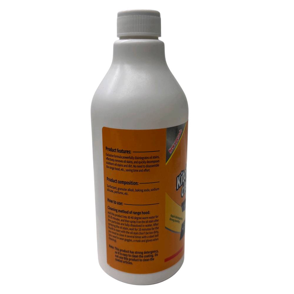 منظف زيوت المطبخ Kitchen Oil Cleaner – إصدار مطوّر

منظف زيوت المطبخ Kitchen Oil Cleaner بتركيبة قوية مصممة لإزالة بقع الدهون والزيوت العنيدة بسرعة وسهولة من مختلف أسطح المطبخ.

• تركيبة فعّالة تعمل على تفكيك بقع الزيوت والدهون بسرعة

• يساعد على إزالة الأوساخ والبقع المتراكمة بدون الحاجة إلى فك الشفاط

• مناسب لتنظيف شفاط المطبخ، مراوح الشفط، مواقد الغاز، طاولات العمل وحوض المطبخ

• يذوب في ماء دافئ (30–40 درجة مئوية) قبل الاستخدام

• يحتوي على مواد فعالة مثل المواد الخافضة للتوتر السطحي، القلويات الحبيبية، بيكربونات الصوديوم وسيليكات الصوديوم

• النوع: منظف زيوت ودهون المطبخ
• الوزن الصافي: 500 غرام
• مدة الصلاحية: 3 سنوات